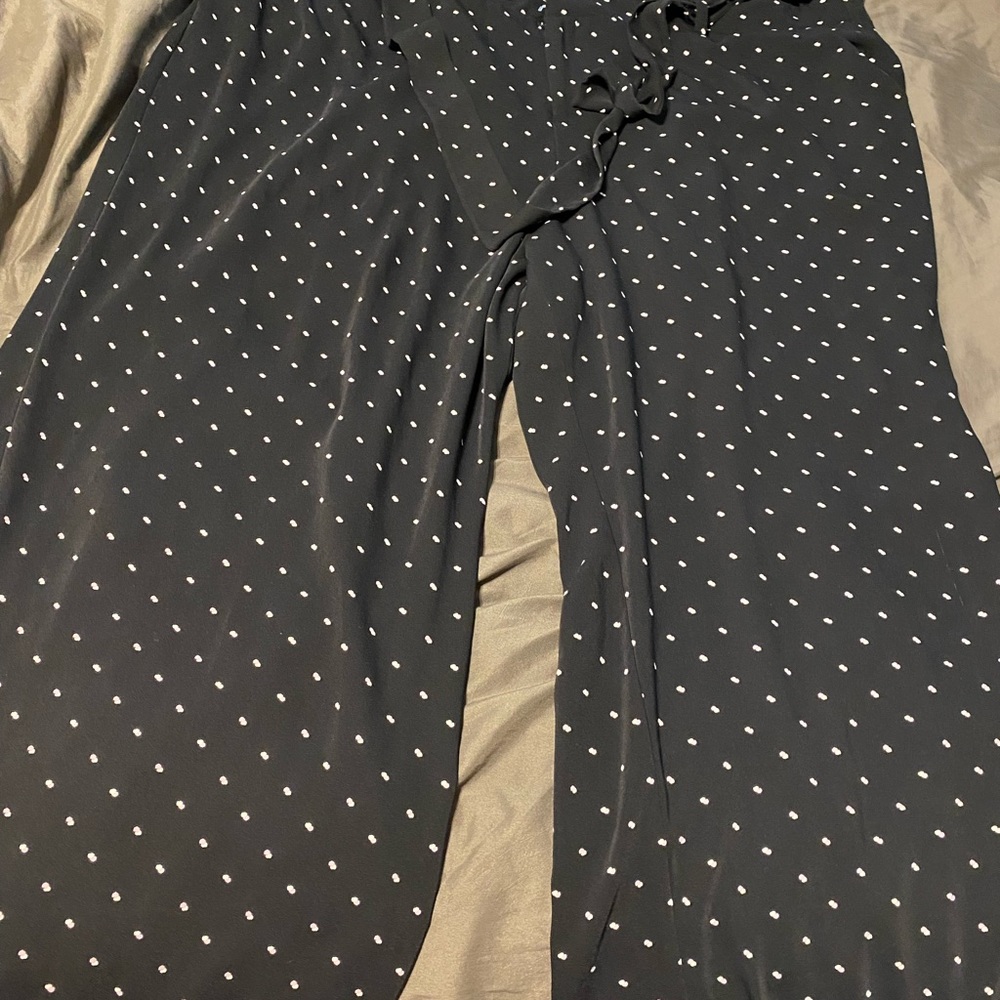 Ladies wide legged pants.